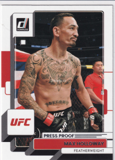 2023 Panini Donruss - Max Holloway - Press Proof Silver