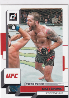 2023 Panini Donruss - Matt Brown - Press Proof Silver