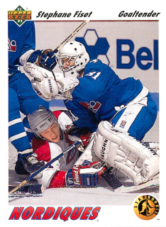 1991-92 UD Series - Stephane Fiset - Star Rookie #452