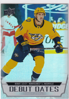 2022-23 UD Series 1 - Tanner Jeannot - Debut Dates