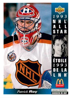 1993-94 UD McDonald's - Patrick Roy #McD-23