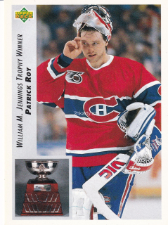 1992-93 UD Series - Patrick Roy - Trophy Winner