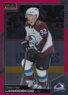 2020-21 UD O-Pee-Chee Platinum - Gabriel Landeskog - Matte Pink