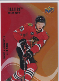 2022-23 UD Allure - Alex Vlasic - Color Flow Red-Orange