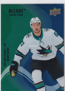 2022-23 UD Allure - Adam Raška - Color Flow Green-Blue