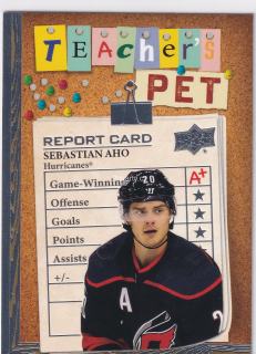 2023-24 UD Series 1 - Sebastian Aho - Teacher's Pet