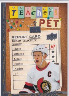 2023-24 UD Series 1 - Brady Tkachuk - Teacher's Pet