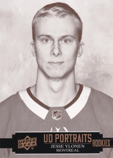 2021-22 UD Series 2 - Jesse Ylonen - UD Portraits Rookies