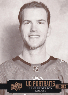 2021-22 UD Series 2 - Lane Pederson - UD Portraits Rookies