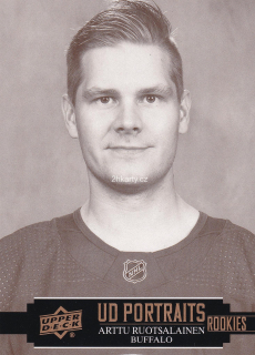 2021-22 UD Series 2 - Arttu Ruotsalainen - UD Portraits Rookies