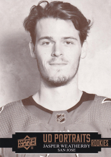 2021-22 UD Series 2 - Jasper Weatherby - UD Portraits Rookies