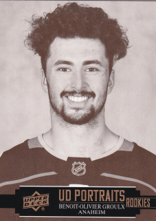 2021-22 UD Series 2 - Benoit-Olivier Groulx - UD Portraits Rookies