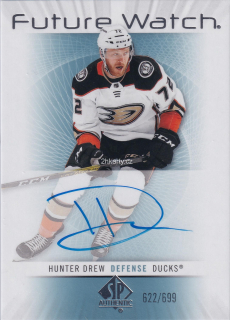 2022-23 UD SP Authentic - Hunter Drew - Future Watch Auto /699
