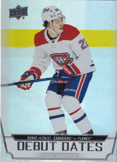 2022-23 UD Series 1 - Cole Caufield - Debut Dates