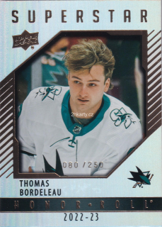 2022-23 UD Series 2 - Thomas Bordeleau - Honor Roll Rainbow /250