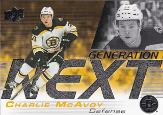 2019-20 UD Series 1 - Charlie McAvoy - Generation Next
