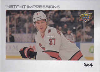 2022-23 UD Series 2 - Andrei Svechnikov - Instant Impressions Nickname "Svech" (Unannounced Parallel)