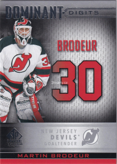2020-21 UD SP Signature Edition Legends - Martin Brodeur - Dominant Digits