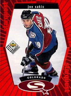 1998-99 UD Choice - Joe Sakic - Starquest Red #SQ11