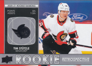 2021-22 UD Series 1 - Tim Stutzle - Rookie Retrospective