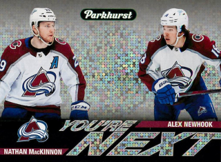 2022-23 UD Parkhurst - Nathan MacKinnon, Alex Newhook - You're Next #YN-2