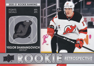 2021-22 UD Series 1 - Yegor Sharangovich - Rookie Retrospective