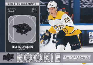 2021-22 UD Series 1 - Eeli Tolvanen - Rookie Retrospective