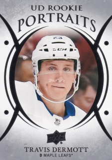 2018-19 UD Series 2 - Travis Dermott - UD Portraits Rookies