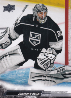 2022-23 UD Series 2 - Jonathan Quick - French