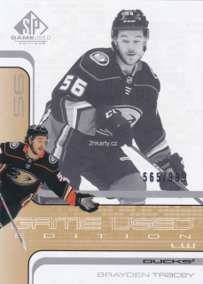 2022-23 UD SP Game Used - Brayden Tracey /999
