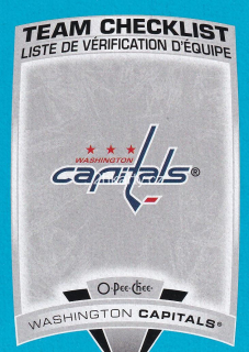 2019-20 UD O-Pee-Chee - Washington Capitals Checklist - Blue Border