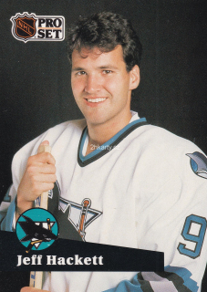 1991-92 Pro Set - Jeff Hackett (French)