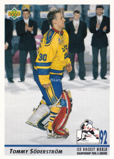 1992-93 UD Series - Tommy Soderstrom - World Championship