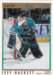 1991-92 O-Pee-Chee Premier - Jeff Hackett