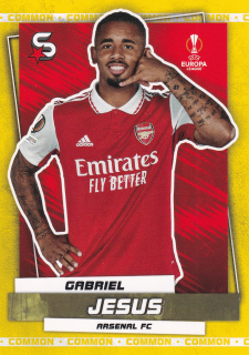 2022-23 Topps UEFA Club Competitions Superstars - Gabriel Jesus - Common Yellow