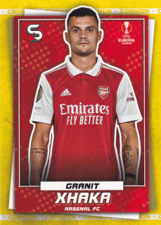 2022-23 Topps UEFA Club Competitions Superstars - Granit Xhaka - Common Yellow