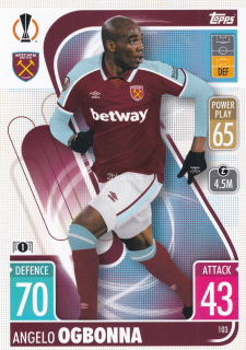 2021-22 Topps Match Attax UCL - Angelo Ogbonna