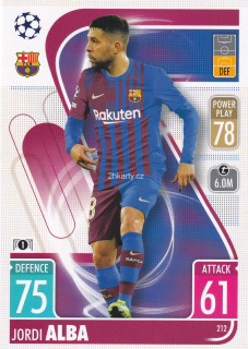 2021-22 Topps Match Attax UCL - Jordi Alba
