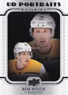 2019-20 UD Series 2 - Rem Pitlick - UD Portraits Rookies