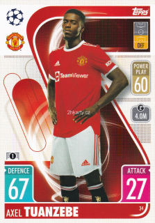 2021-22 Topps Match Attax UCL - Axel Tuanzebe
