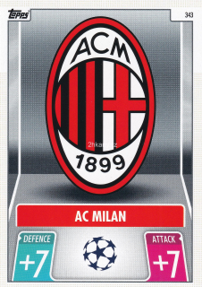 2021-22 Topps Match Attax UCL - AC Milan
