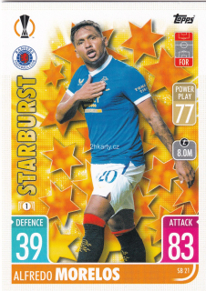 2021-22 Topps Match Attax UCL - Alfredo Morelos - Starburst