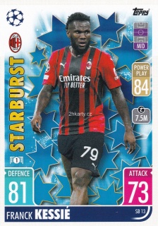 2021-22 Topps Match Attax UCL - Franck Kessie - Starburst