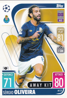 2021-22 Topps Match Attax UCL - Sergio Oliveira - Away Kit