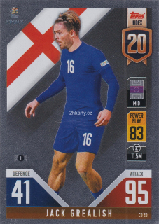 2022 Topps Match Attax 101 The Road To UEFA Nations League Finals - Jack Grealish