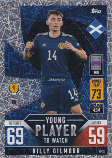 2022 Topps Match Attax 101 The Road To UEFA Nations League Finals - Billy Gilmour