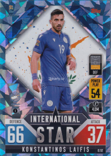 2022 Topps Match Attax 101 The Road To UEFA Nations League Finals - Konstantinos Laifis - Blue Crystal