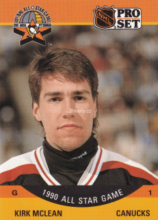 1990-91 Pro Set - Kirk McLean - All Star Game
