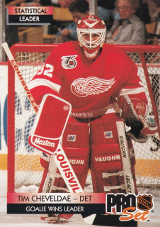 1992-93 Pro Set - Tim Cheveldae - Statistical Leader