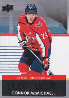 2021-22 UD Series 1 - Connor McMichael - Debut Dates